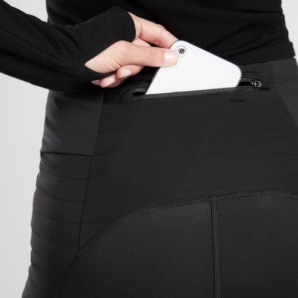 Athleta Black Peak Hybrid Fleece Tight, Size Small - Picture 4 of 8